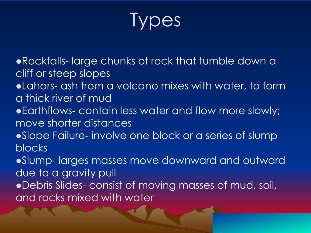 PPT Landslides PowerPoint Presentation, free download ID1361958