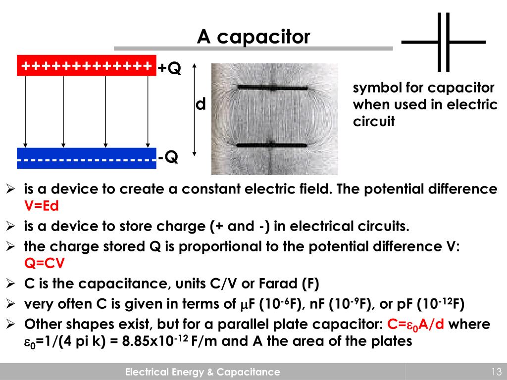 PPT Electrical energy & Capacitance PowerPoint Presentation, free