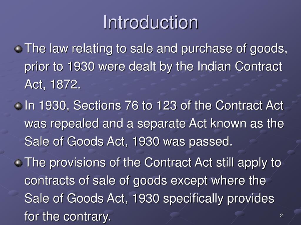 PPT Sale of Goods Act, 1930 PowerPoint Presentation, free download