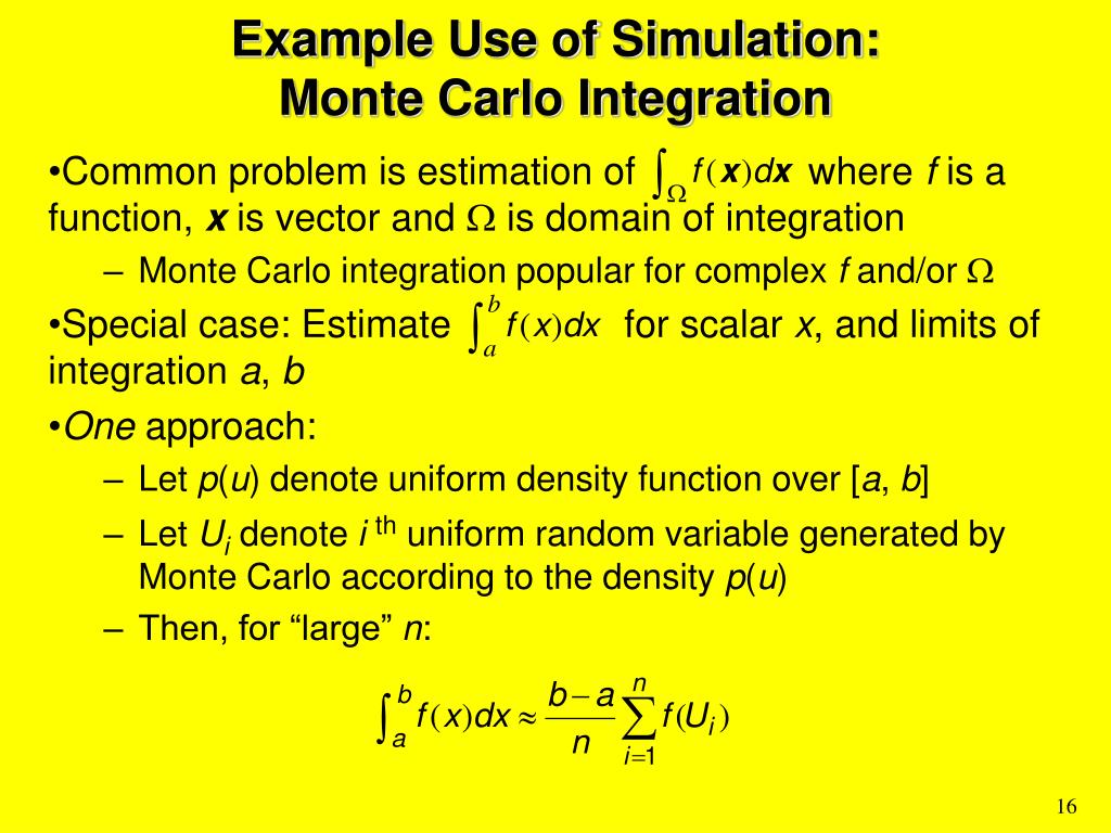 PPT SIMULATION AND MONTE CARLO Some General Principles PowerPoint