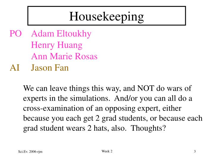 Housekeeping Rules For Zoom Meetings