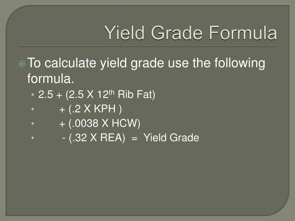 PPT How to Yield Grade Beef PowerPoint Presentation, free download