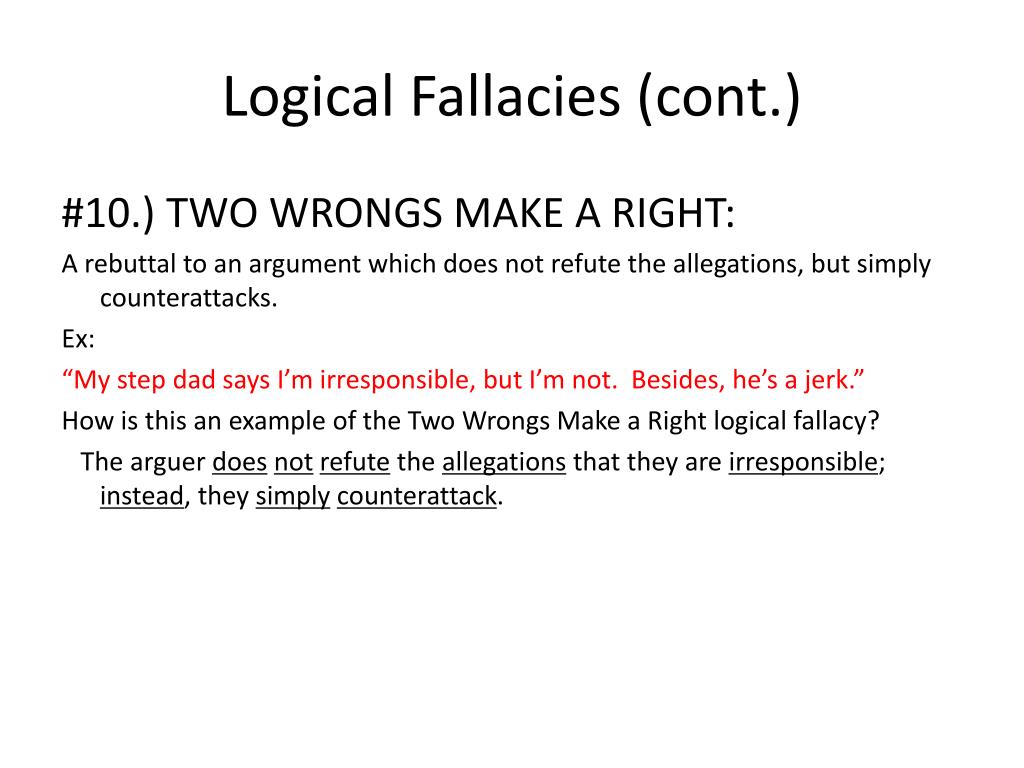 PPT Logical Fallacies PowerPoint Presentation, free download ID1367464