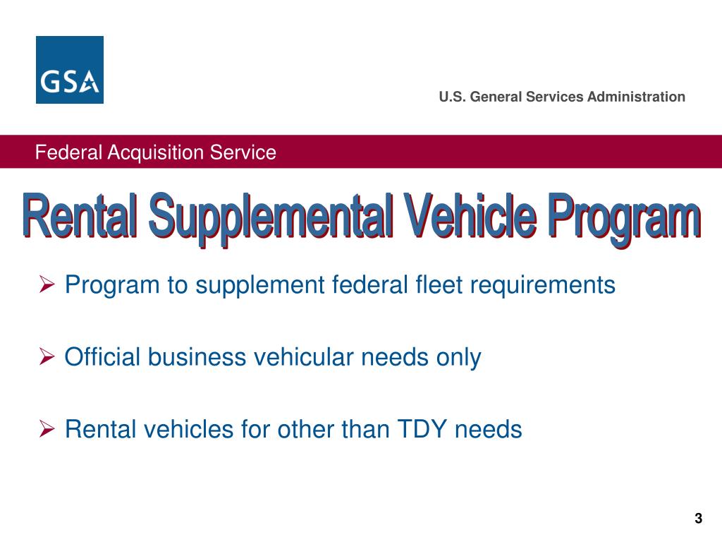 PPT GSA’s ShortTerm Vehicle Rental Programs PowerPoint Presentation