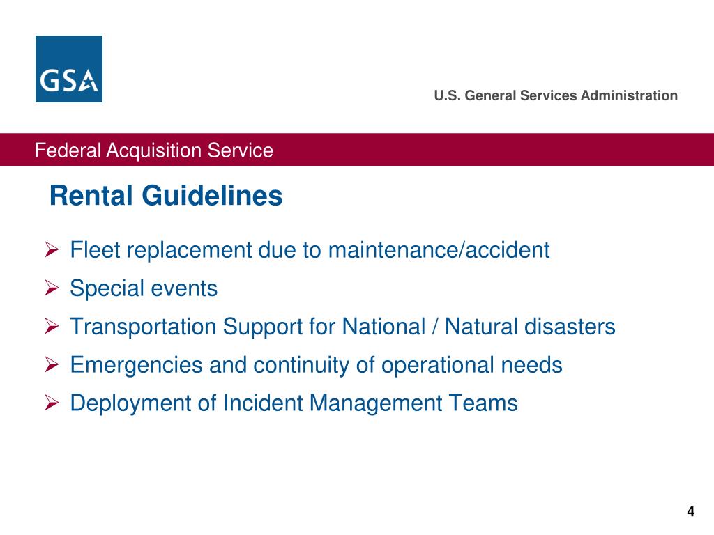 PPT GSA’s ShortTerm Vehicle Rental Programs PowerPoint Presentation