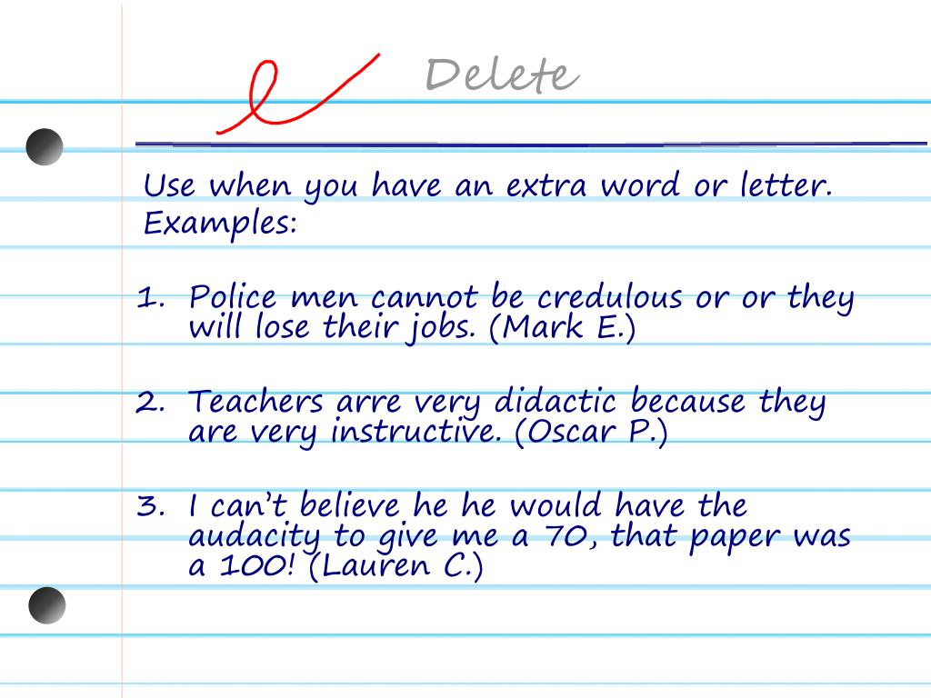 PPT - Proofreading Marks PowerPoint Presentation, free download - ID