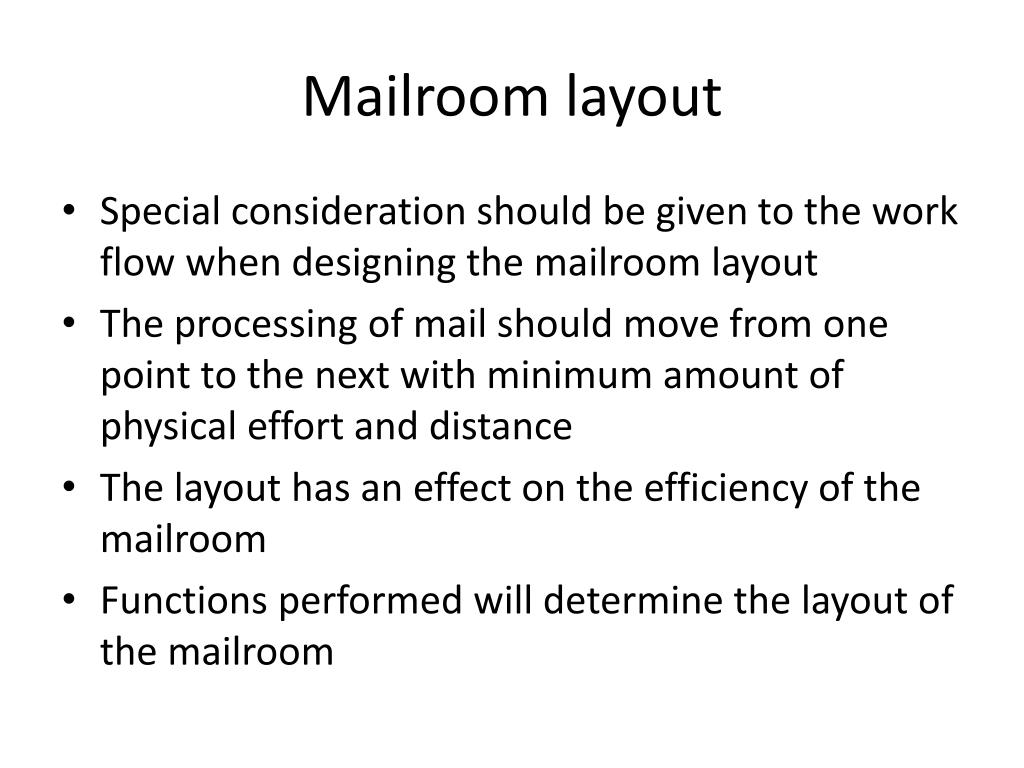 PPT Week 810 OFFICE REPROGRAPHICS AND MAIL SERVICES PowerPoint Presentation ID1369845