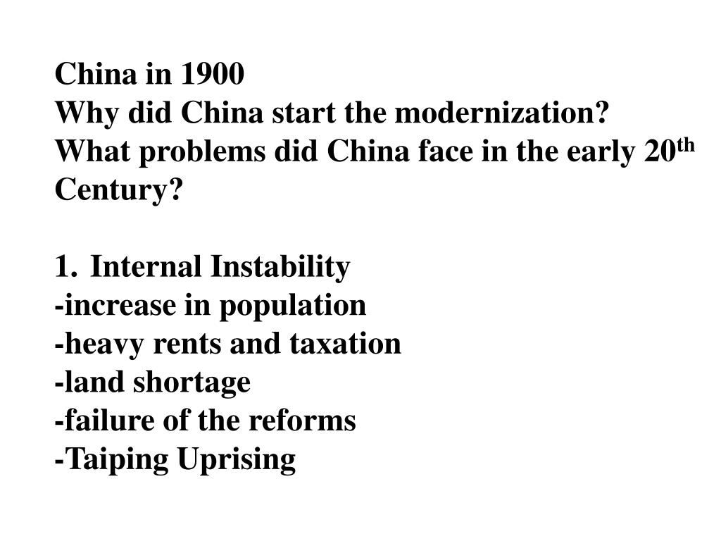 PPT Modernization and Transformation of China Chapter 3 Early Attempts in Modernization