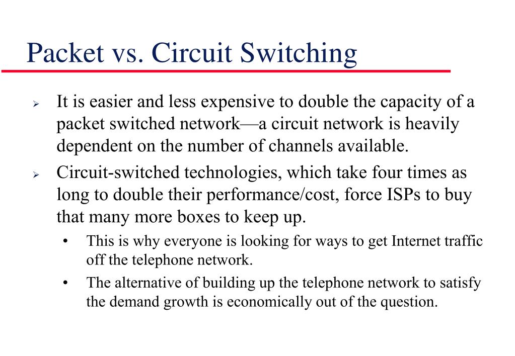 PPT Packet Switching vs. Circuit Switching PowerPoint Presentation