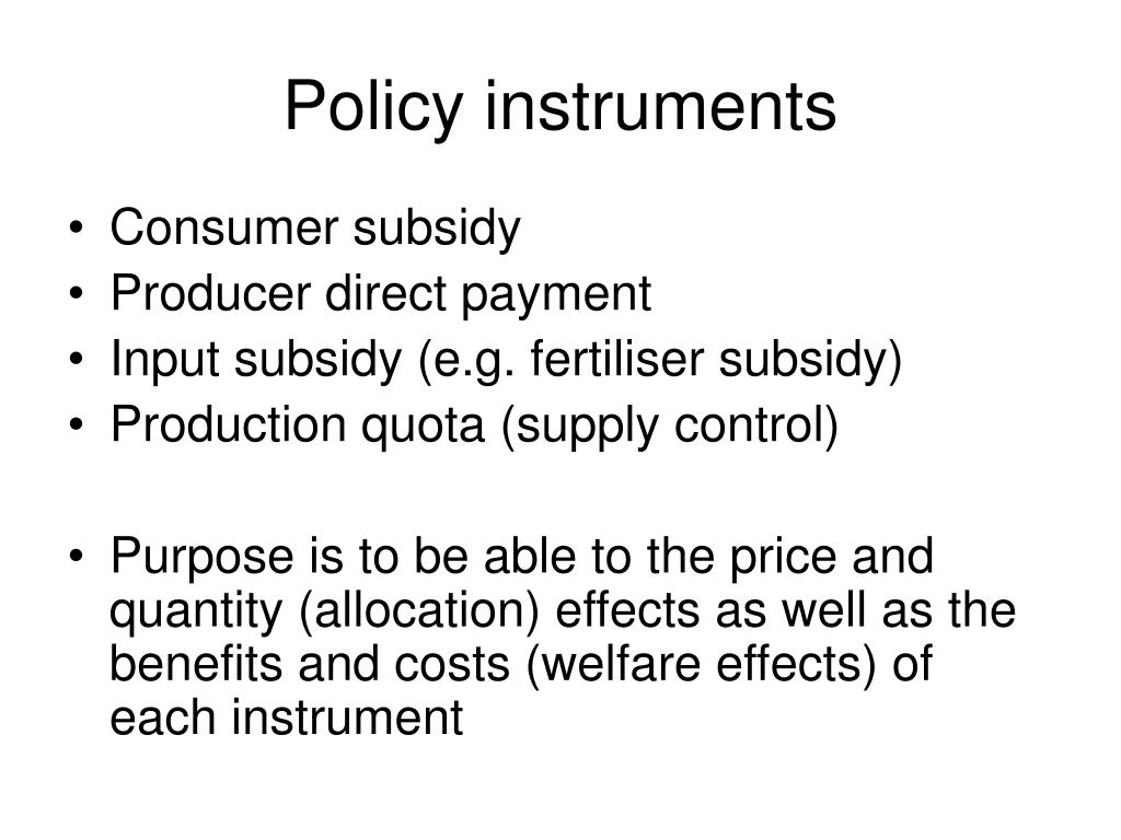 PPT Price policy analysis in a closed economy setting PowerPoint