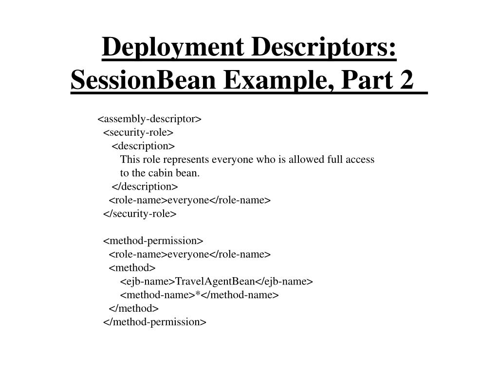 PPT Enterprise JavaBeans™ PowerPoint Presentation, free download ID
