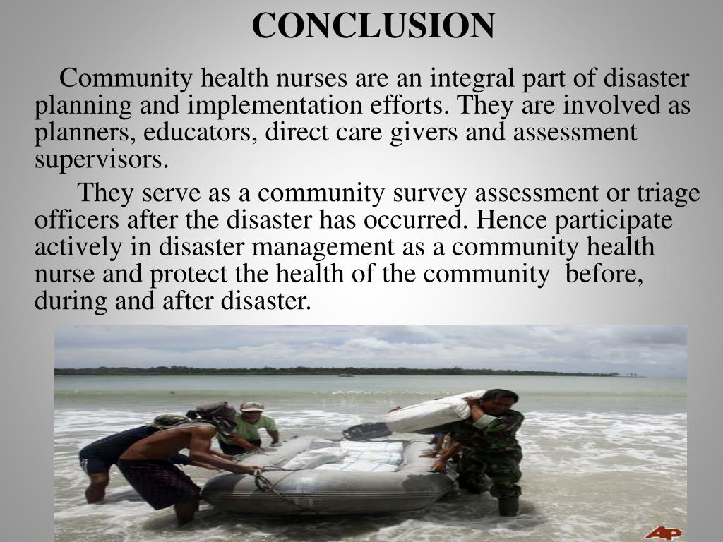 PPT ROLE OF COMMUNITY HEALTH NURSE IN DISASTER MANAGEMENT PowerPoint