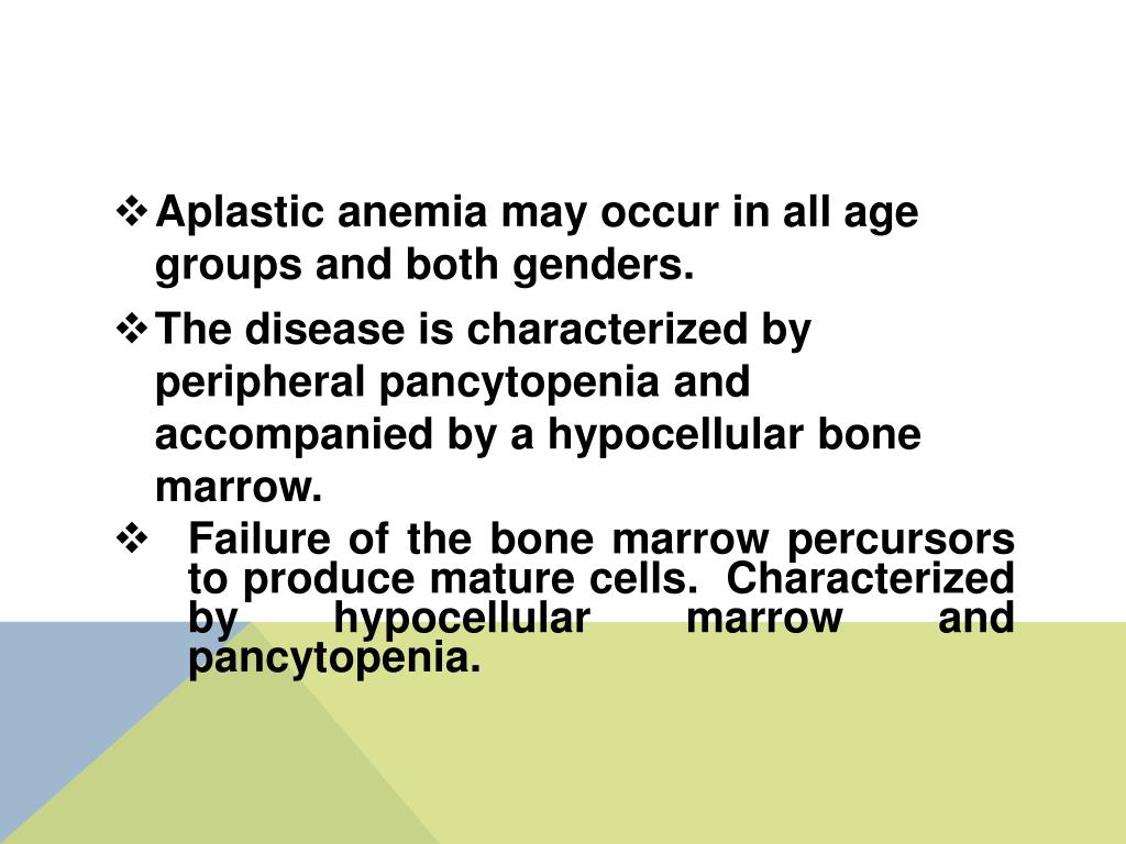 PPT Aplastic Anemia PowerPoint Presentation, free download ID1377372