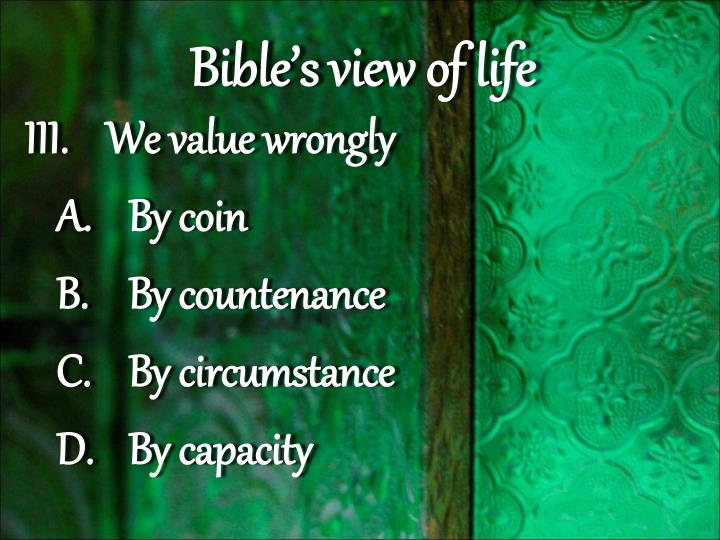 PPT What does the Bible say about the Value of human life? PowerPoint Presentation ID1378246