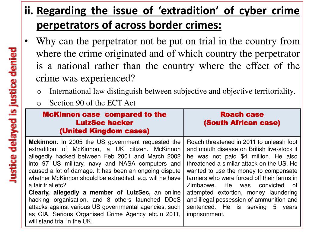 PPT EVALUATION OF CYBERCRIME REGULATION IN SOUTH AFRICA BY MURDOCH