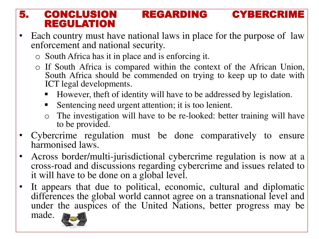 PPT EVALUATION OF CYBERCRIME REGULATION IN SOUTH AFRICA BY MURDOCH