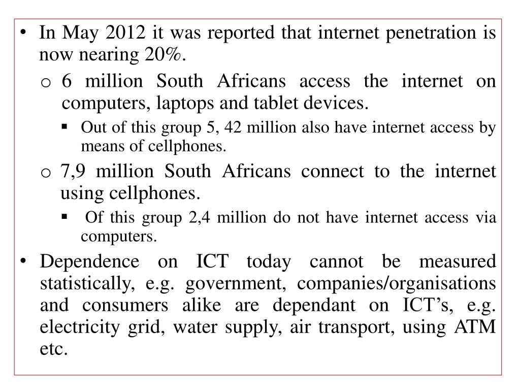 PPT EVALUATION OF CYBERCRIME REGULATION IN SOUTH AFRICA BY MURDOCH