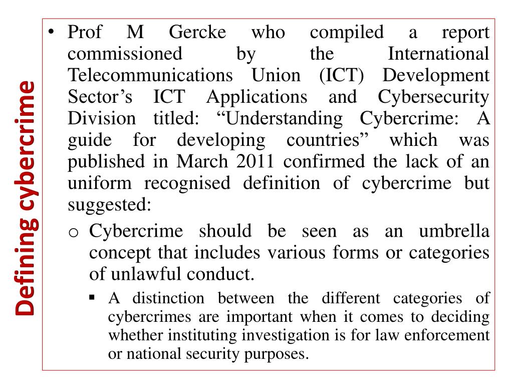 PPT EVALUATION OF CYBERCRIME REGULATION IN SOUTH AFRICA BY MURDOCH