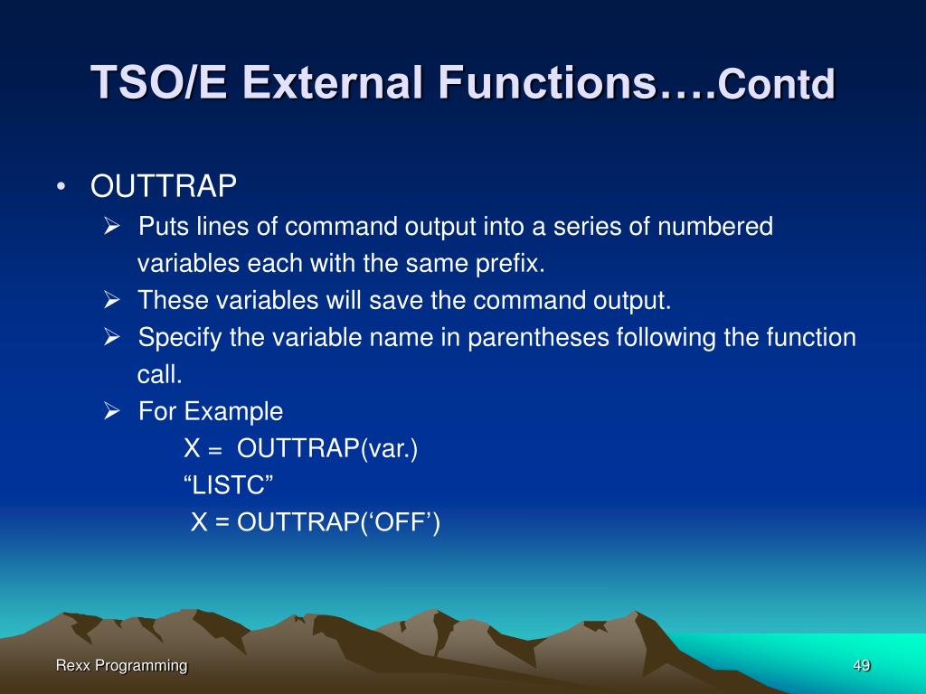 PPT REXX Programming PowerPoint Presentation, free download ID1383622
