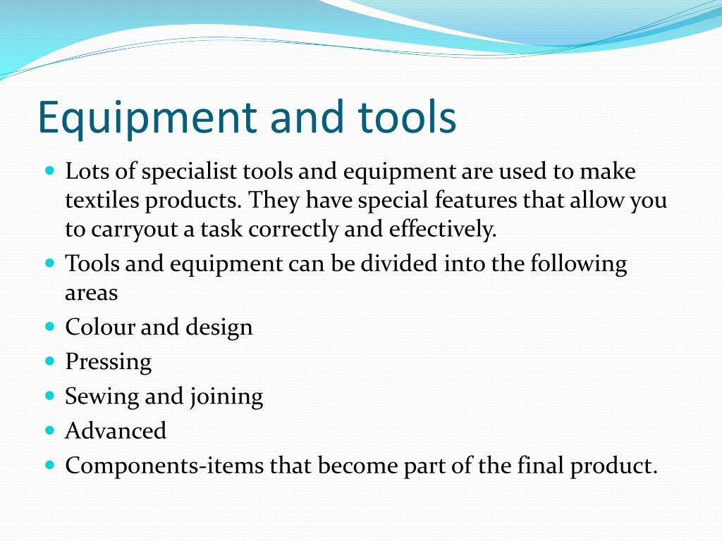 PPT Equipment and tools PowerPoint Presentation, free download ID