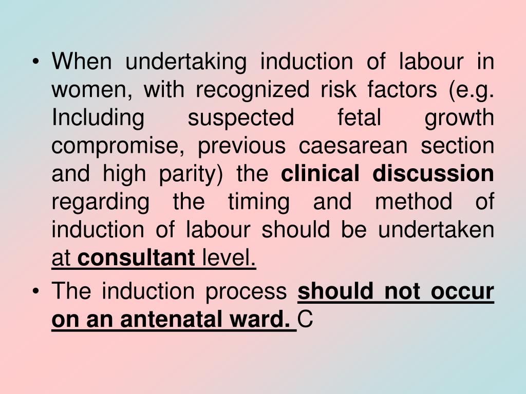 PPT Induction of Labour Complications PowerPoint Presentation, free