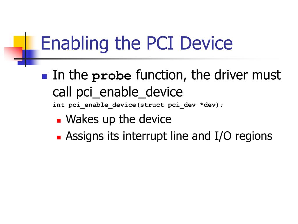 PPT PCI Drivers PowerPoint Presentation, free download ID1390142