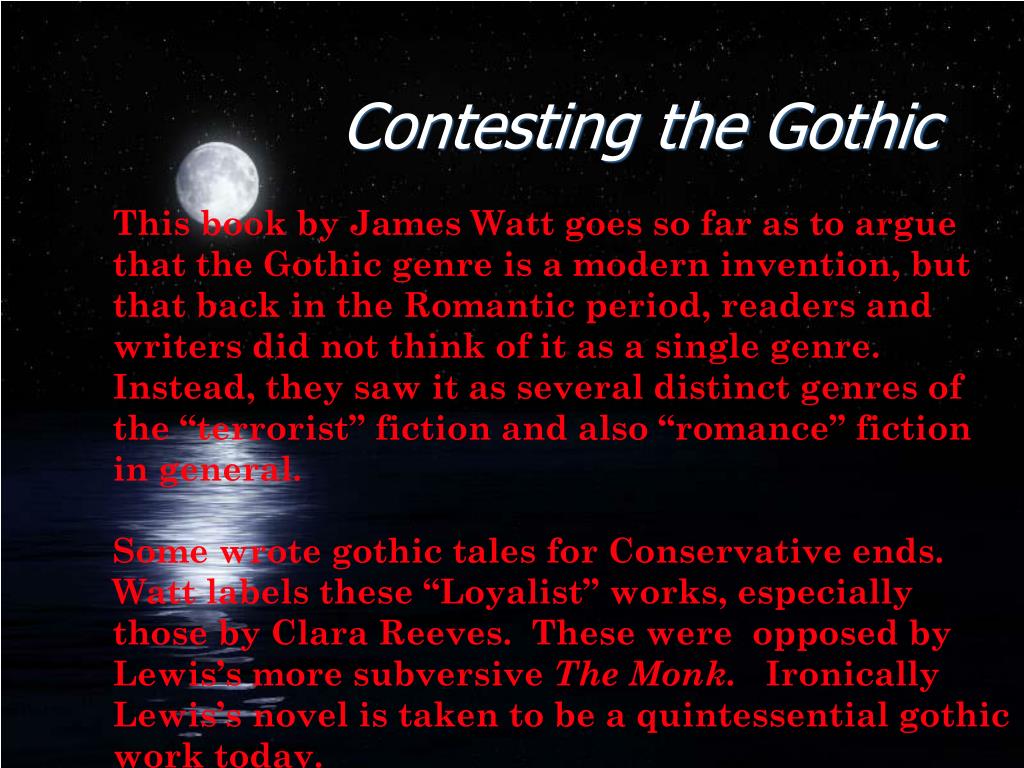 PPT The Gothic genre PowerPoint Presentation, free download ID139096