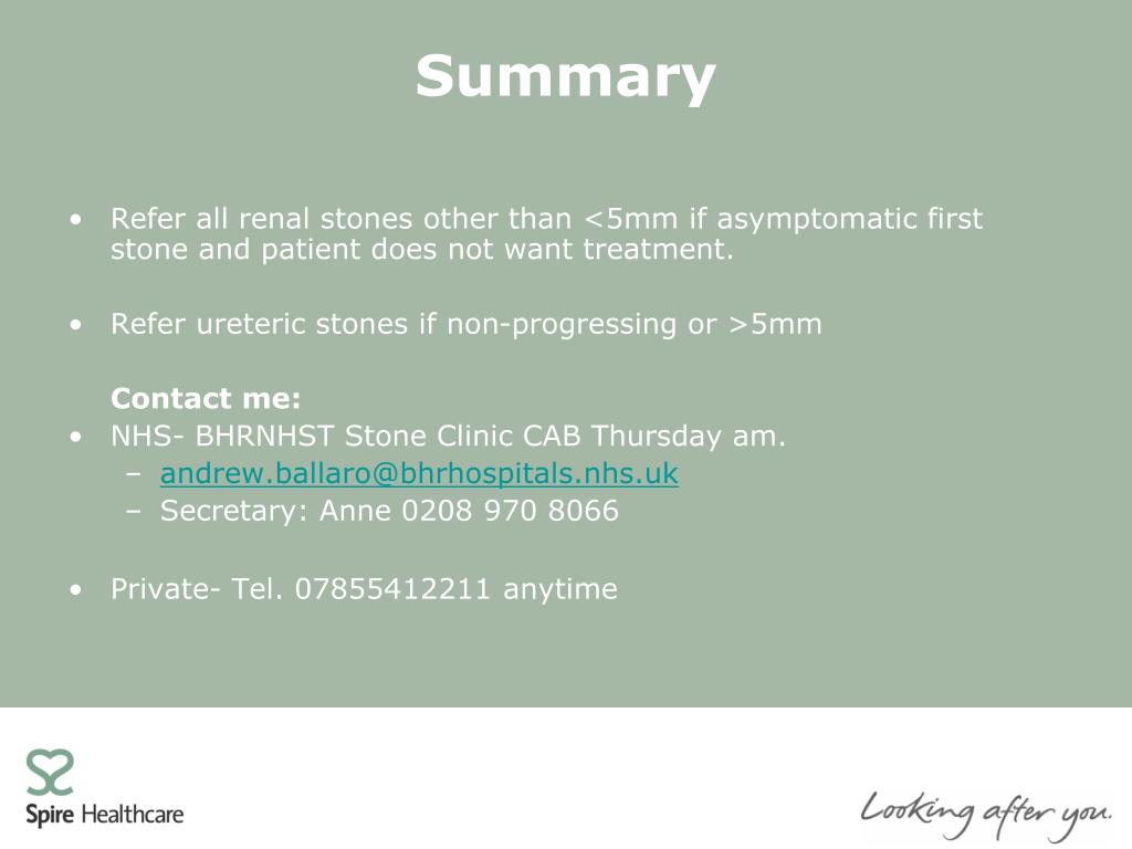 PPT Contemporary Management of Urinary Tract Stones PowerPoint