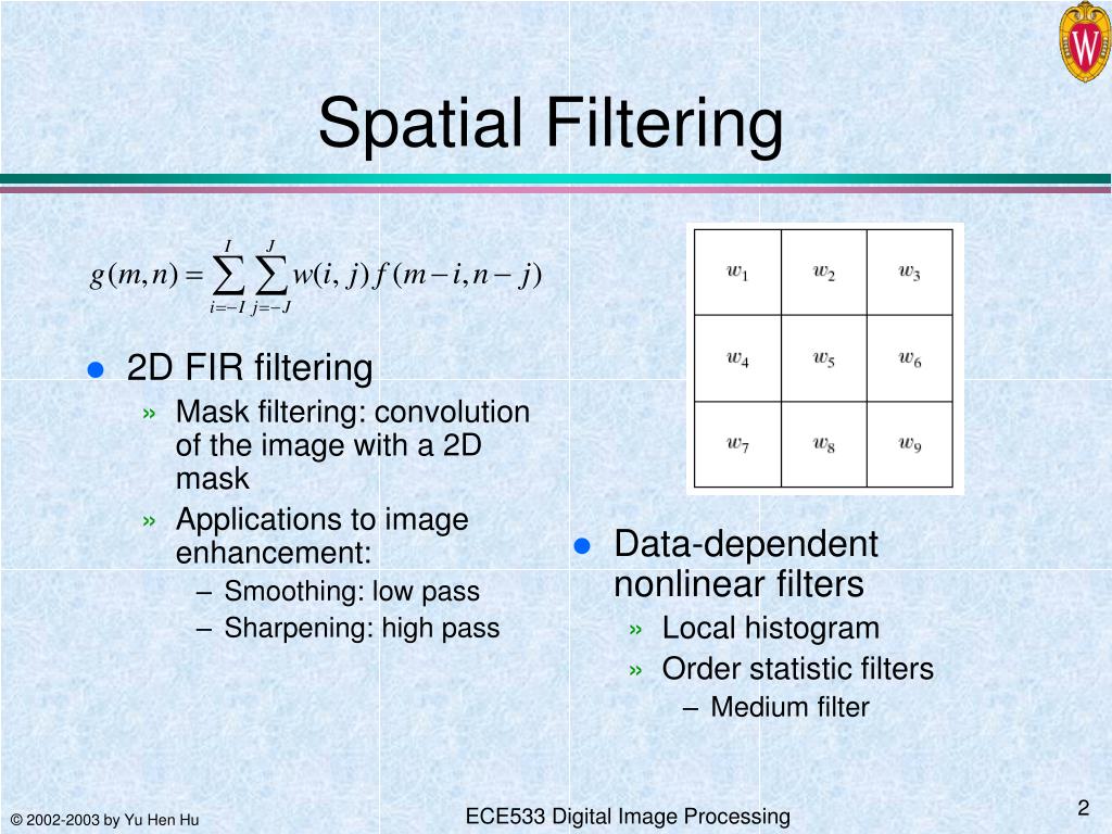 PPT Image Enhancement by Spatial Domain Filtering PowerPoint