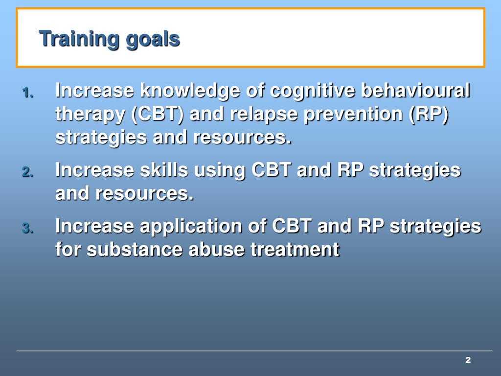 PPT Leader’s Guide Cognitive Behavioural & Relapse Prevention