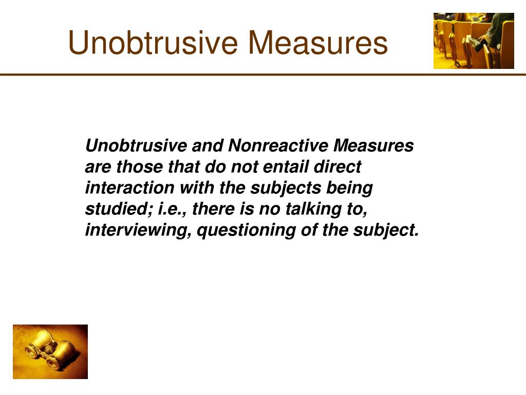 PPT Unobtrusive Measures PowerPoint Presentation, free download ID