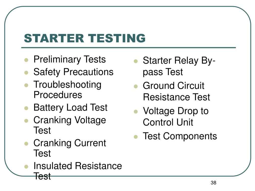 PPT Starting System Principles PowerPoint Presentation, free download