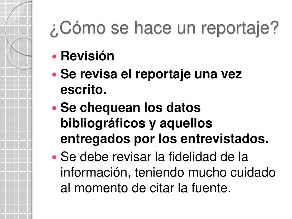 PPT El Reportaje PowerPoint Presentation, free download ID1402917