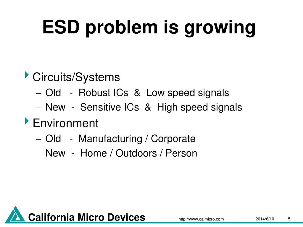 PPT ESD Protection Design Seminar Jim Sutherland Senior Applications Engineer PowerPoint