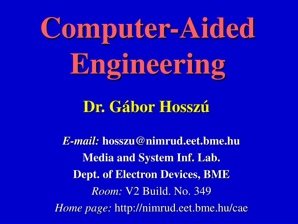 PPT ComputerAided Engineering PowerPoint Presentation, free download