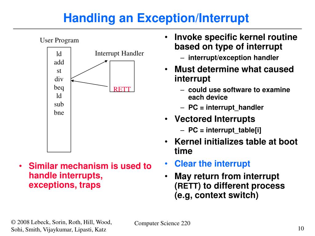 PPT Lecture 5 Interrupts, Superscalar PowerPoint Presentation, free