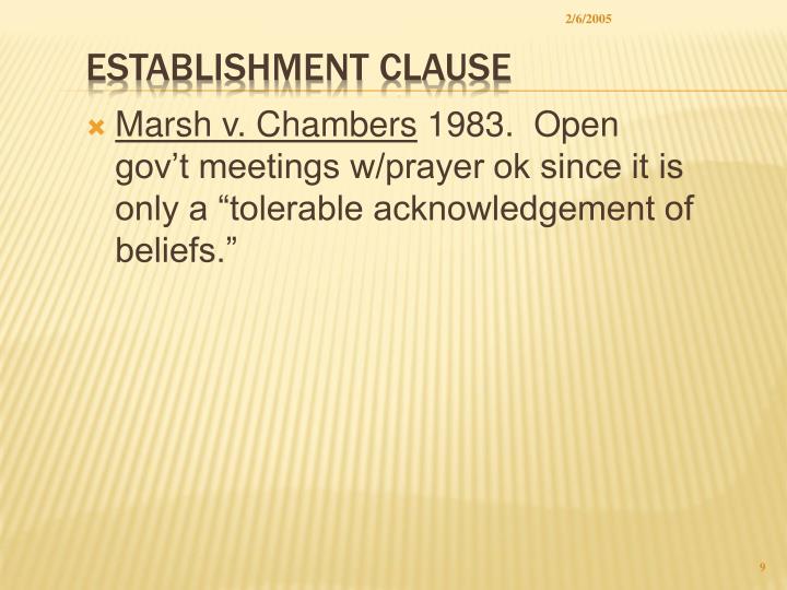 PPT 1 st Amendment Freedom of Religion PowerPoint Presentation ID