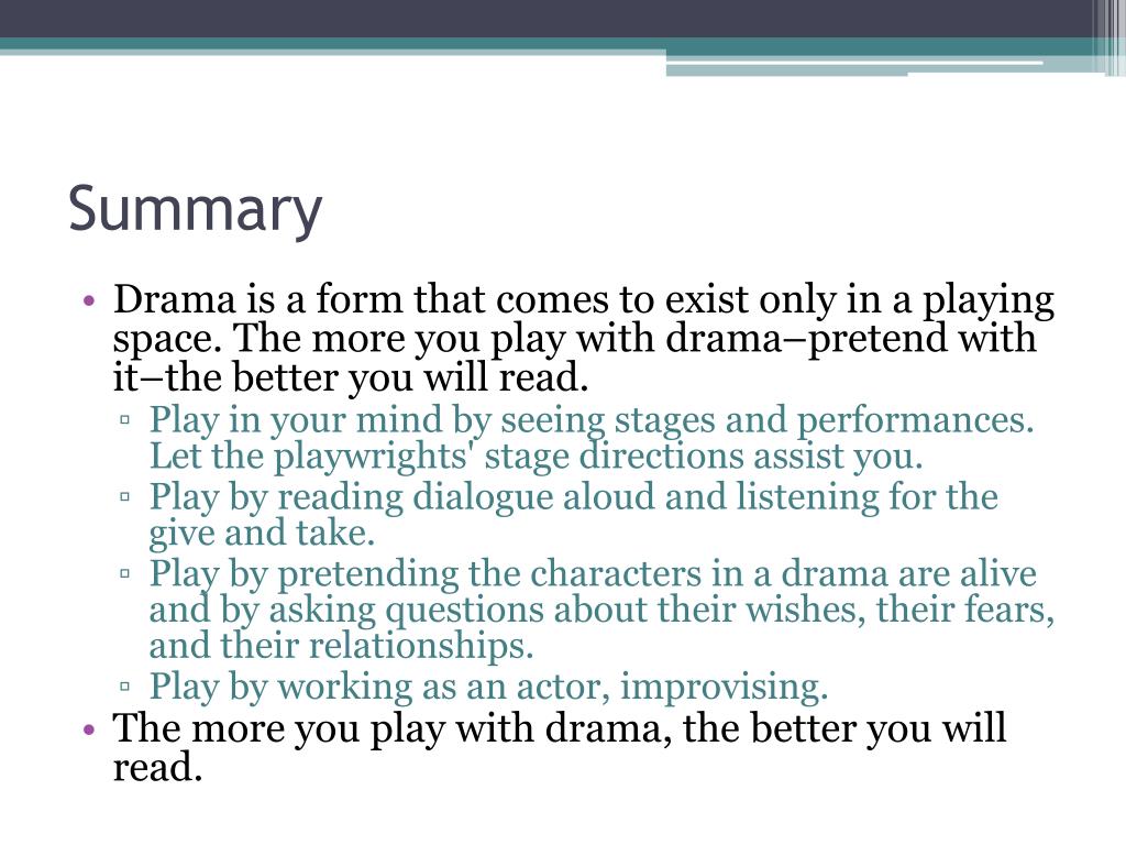 PPT Drama PowerPoint Presentation, free download ID1409611