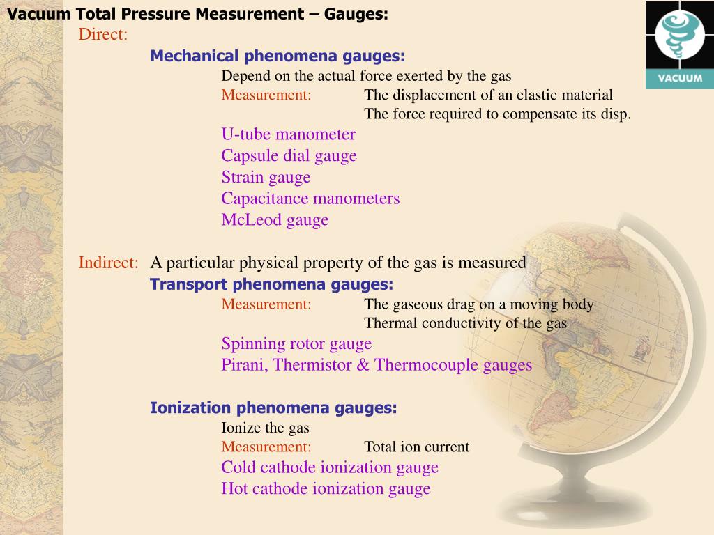 PPT Vacuum Measurement PowerPoint Presentation, free download ID