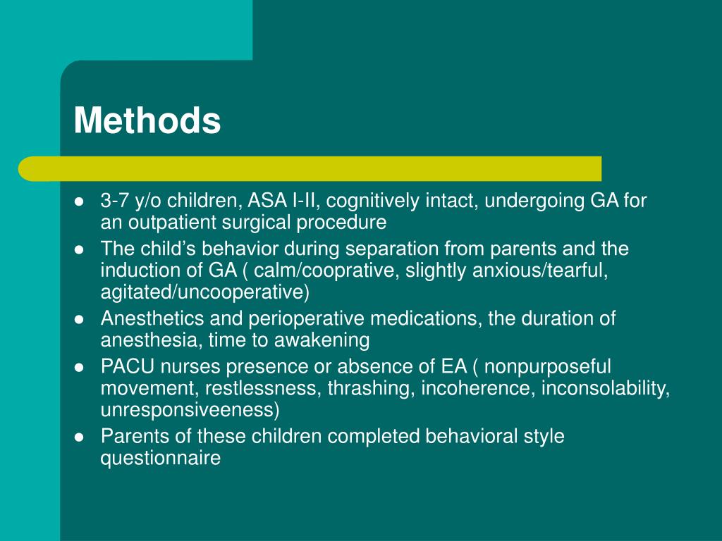 PPT Emergence agitation PowerPoint Presentation, free download ID