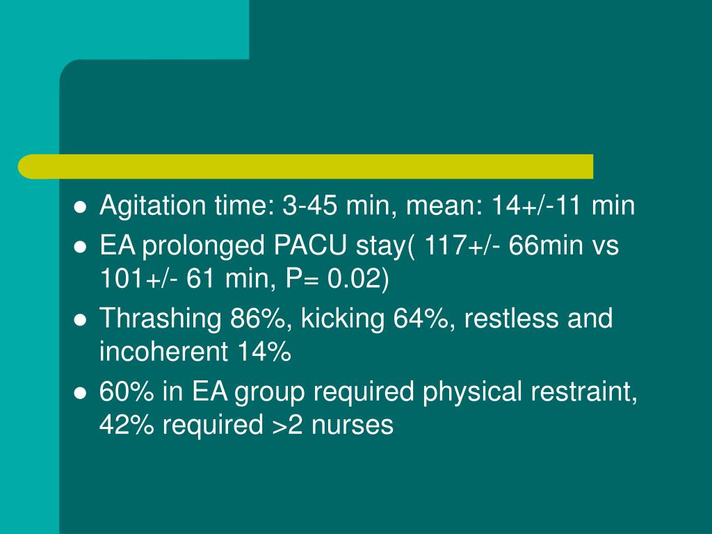 PPT Emergence agitation PowerPoint Presentation, free download ID