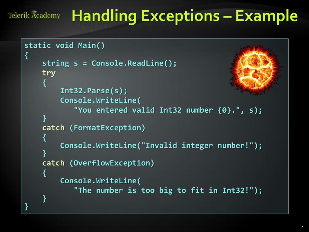 PPT Exception Handling PowerPoint Presentation, free download ID