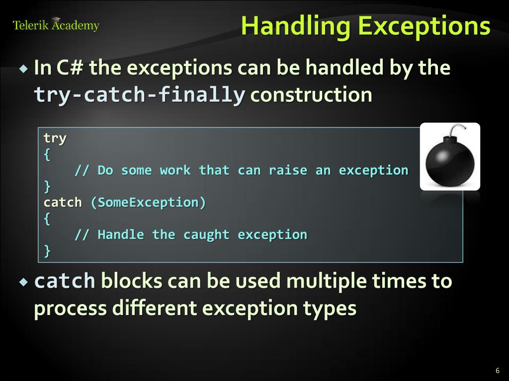 PPT Exception Handling PowerPoint Presentation, free download ID