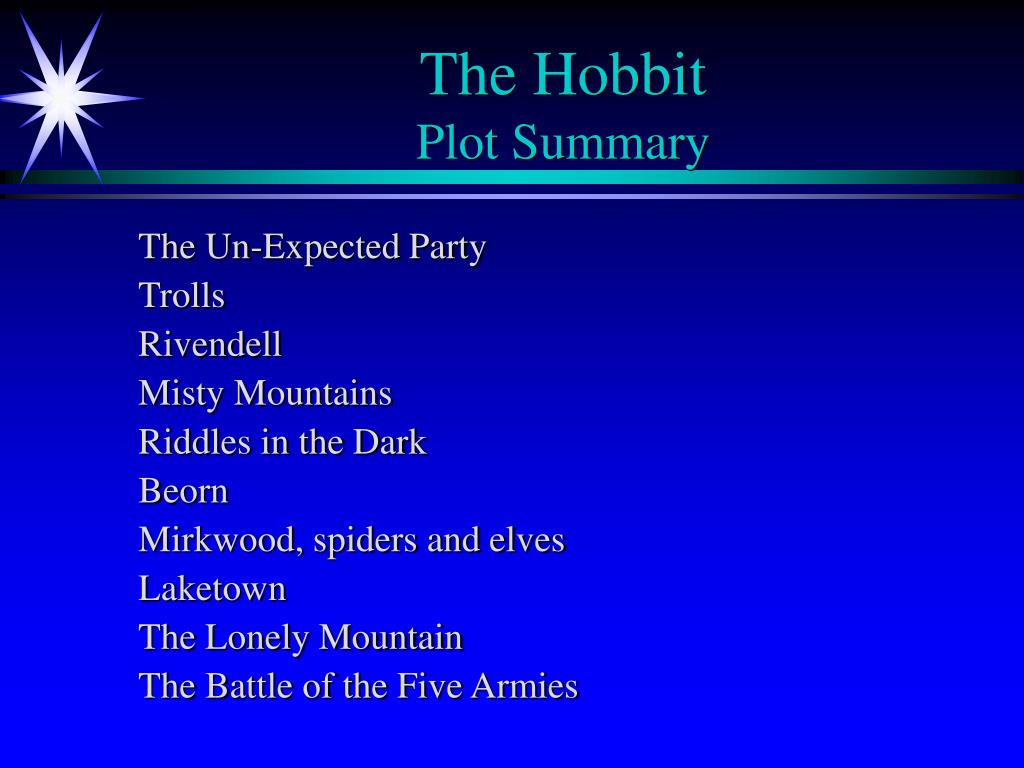 🔥 The hobbit summary. The Hobbit Short Summary. 20221106