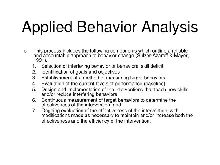 PPT Basics of Applied Behavior Analysis PowerPoint Presentation ID