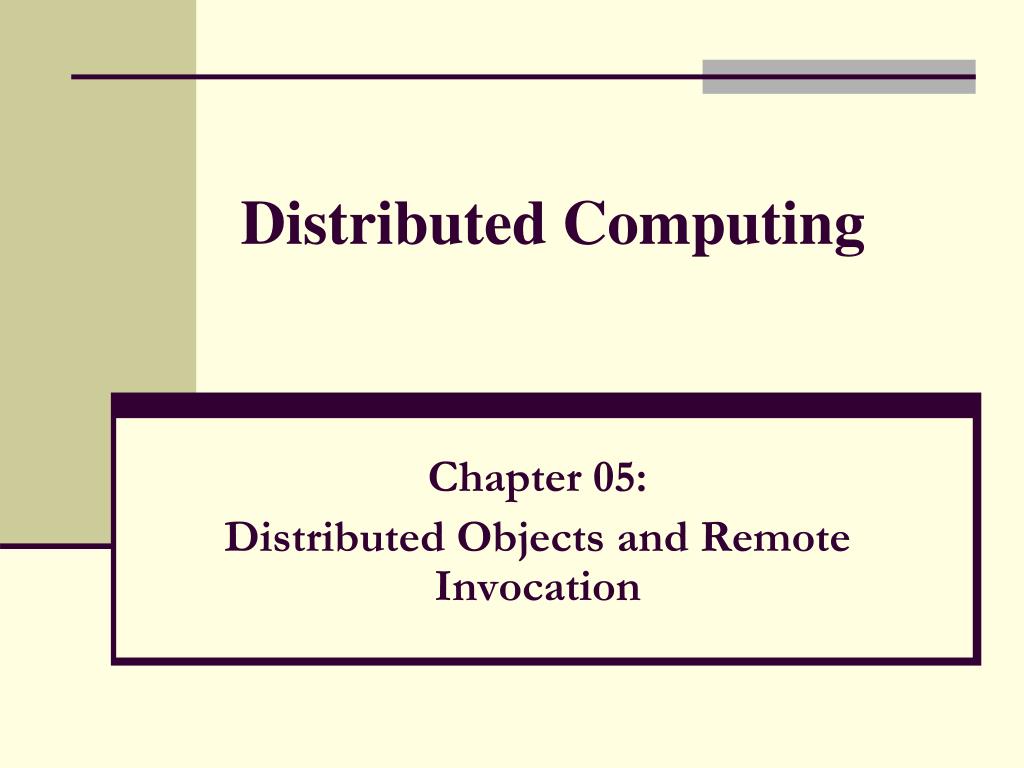 PPT Distributed Computing PowerPoint Presentation, free download ID1413532
