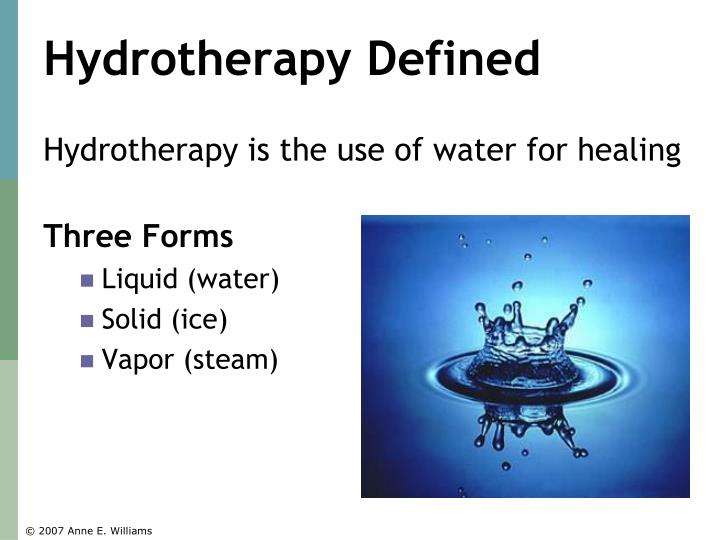 PPT Hydrotherapy PowerPoint Presentation ID1414180