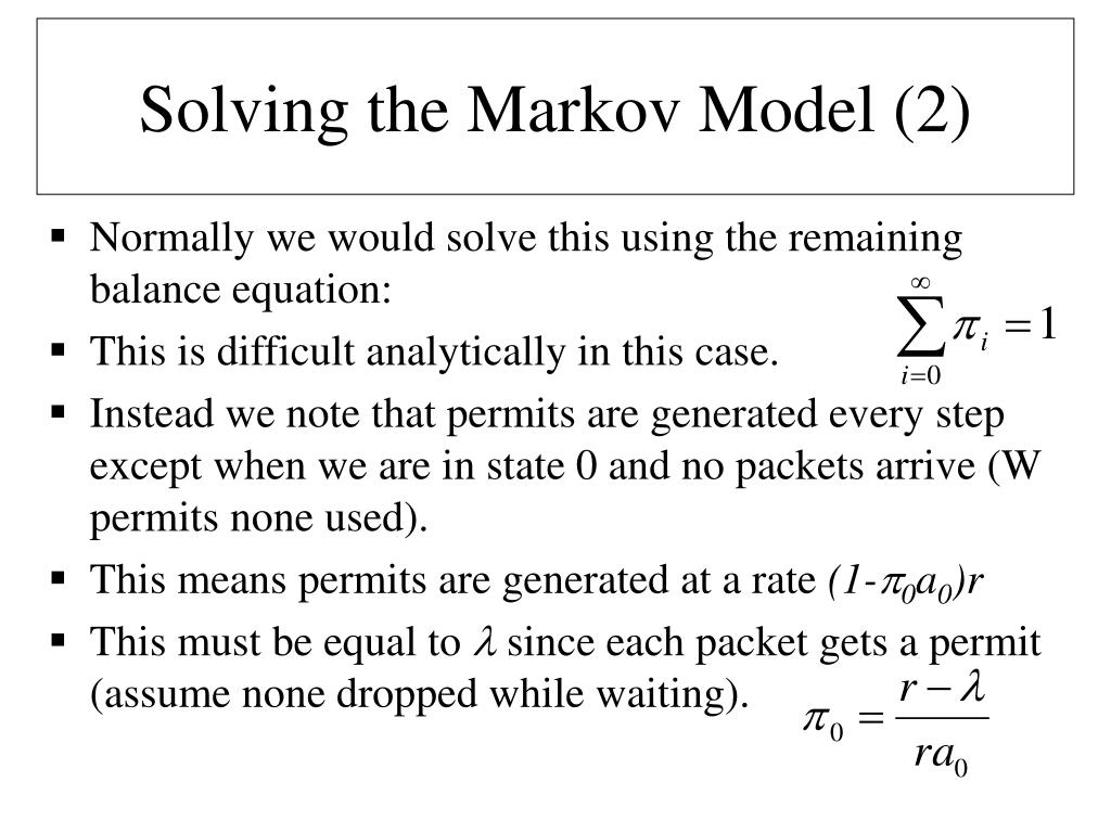 PPT Much More About Markov Chains PowerPoint Presentation, free