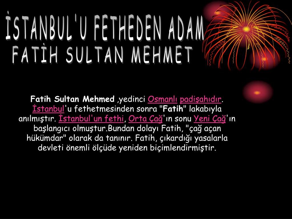 PPT İSTANBUL'UN FETHİ PowerPoint Presentation, free download ID1415019