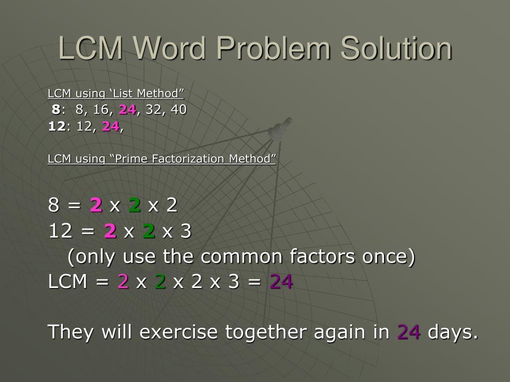 PPT Real Life Applications of GCF and LCM PowerPoint Presentation